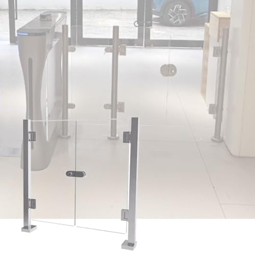 YJEUZCD Commercial Safety Door, Supermarket Entrance Closing Fences, Office Building Acrylic Universal Swing Gate Guardrail, Library Manual Barricade(27.6x39.4 in/0.7x1 m)