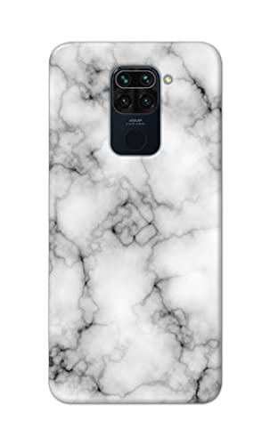 Image of Light White Marble Texture Natural Pattern Hard Back Case Cover for Redmi Note 9 (6.53 inch) / Redmi 10X (4G) (6.53 inch) Back Cover -(J5) VNS2230