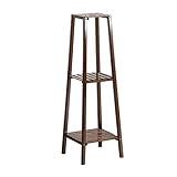 Matériel: bambou Sywlwxkq Support à Fleurs en Bambou 2/3/4 Niveaux, escaliers de Jardin intérieur/extérieur Pots de Plantes Présentoir Support étagère d\'angle de Rangement pour Salon/Bureau/Balcon (ta
