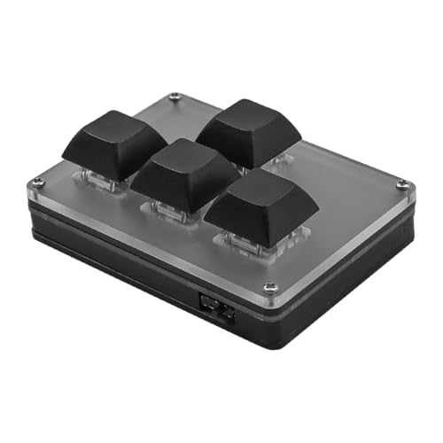 Clavier personnalisable sans fil à 4 touches RVB Bluetooth hotswap - 2