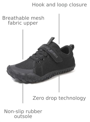 Image of KUBUA Kids Barefoot Shoes for Boys Girls Zero Drop Minimalist Sneakers | Wide Toe Box, Natural Foot Development, Lightweight, Hiking, Running, Tennis, Walking, School, Toddler, Little Kid, Big Kid