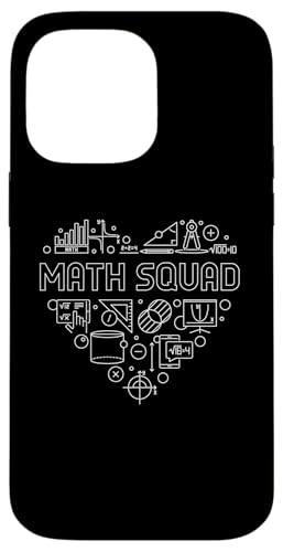 Math Squad Heart Back To School ���w�搶 �X�}�z�P�[�X iPhone 14 Pro Max �p