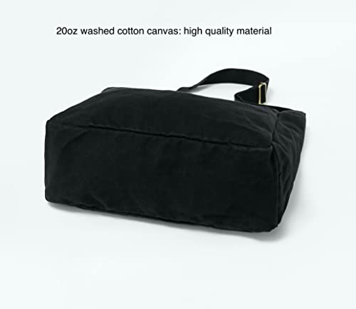 Bolsa Tote de Lona Lavada Jeelow 16oz para Mujer miniatura 6