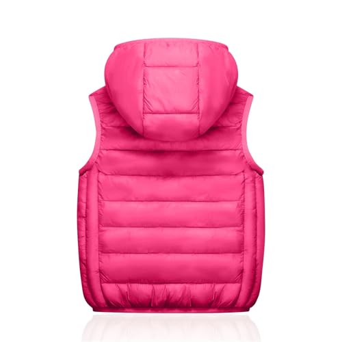 Boys Girls Puffer Vest Sleeveless Warm Hooded Quilted Vest Full Zip Puffy Jacket Fall Winter Kids Gilet Waistcoat3
