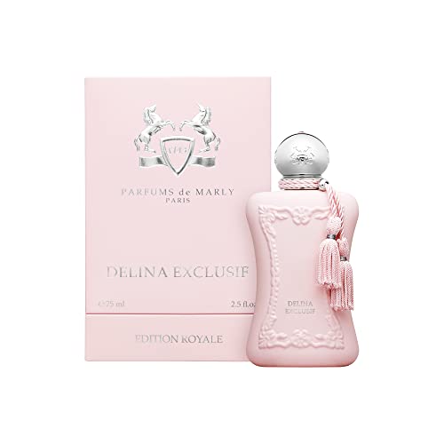 Parfums De Marly - Delina Exclusif - 2.5 Fl Oz - Parfum For Women - Top Notes Pear, Lychee, Grapefruit - Heart Notes Rosa Damascena, Incense, Vetiver - Base Notes Vanilla, Musk, Evernyl - 75Ml #TOP3