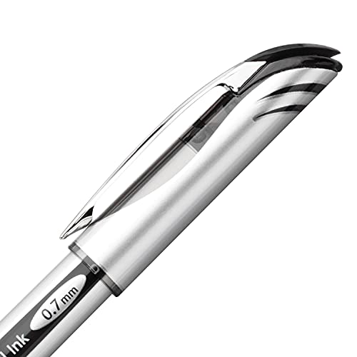 Bolígrafo Pentel Energel Xm Rollerball 0.7mm Negro Pack 12 miniatura 2