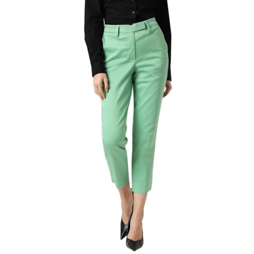 Image of Marks & Spencer Womens Solid Mid Rise Slim Fit Trouser