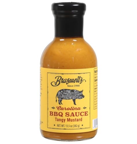 Braswell’s Gourmet Tangy Mustard BBQ Sauce – Small-Batch, Renowned Specialty,
