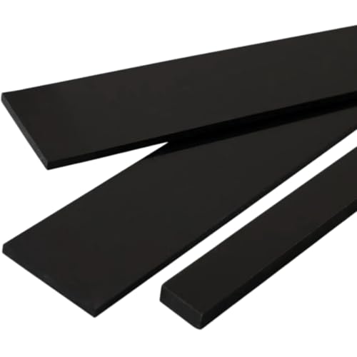 Plástico ABS barras planas de 500x80x30mm bloque rectangular negro para prototipado 2