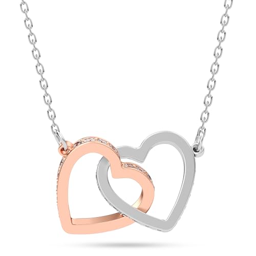 Silver Plated Necklace Gift For Her, Birthday, Anniversary Or Valentine's Day Present For Wife Mom Daughter Granddaughter and Sister Or Girlfriend