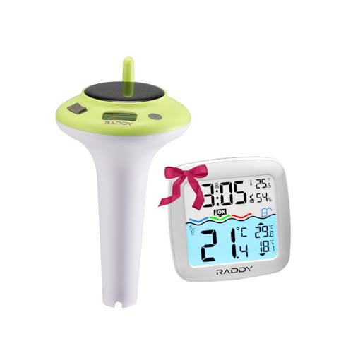 Thermomètre piscine connecté pour spa et bassin avec capteur flottant solaire