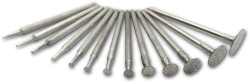 13 Pcs 3/32'' Shank T Shape Diamond Burr Stone Carving Sets
