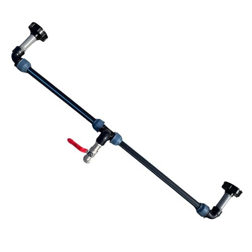 IBC Verbindungsset horizontal für 2-6 Container nebeneinander | 25mm x 3/4 I S60x6 I Ideal für erhöhte IBC Tanks | IBC Gitterkäfig geeignet Dank Verlängerung (2 Container)