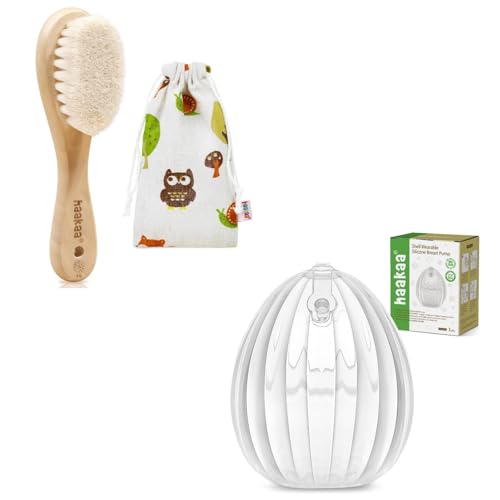 Haakaa Extractor de Leche Shell 75ml con Cepillo de Bebé miniatura 1