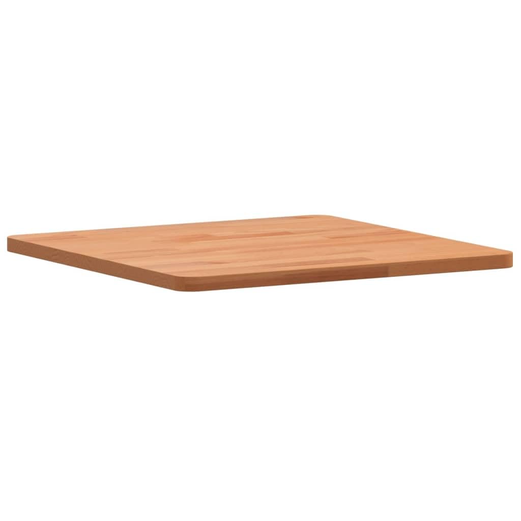 Tablero de mesa de 40 x 40 x 1,5 cm, cuadrado, madera maciza de haya lacada, robusta placa de repuesto de madera de haya para mesa de centro, mesa auxiliar y proyectos de mobiliario DIY