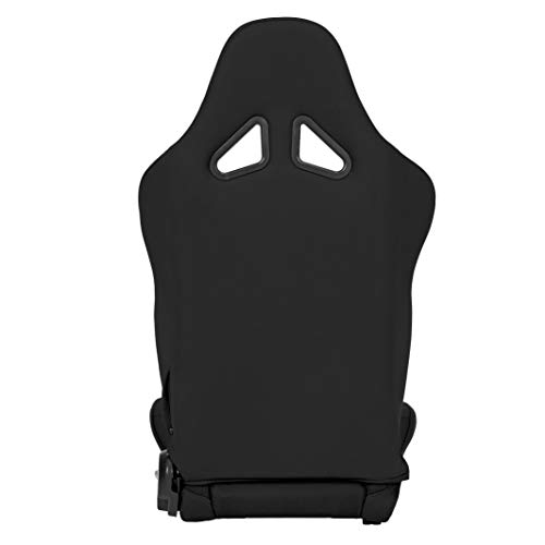 Openwheeler Racing And Flight Sim Seat, Simulator Cockpit. Sliding Rails Included. Black On Black. Breathable Fabric #TOP7