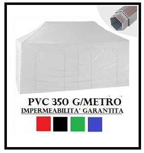 Struttura in alluminio con gambo esagonale 40mm con stecche rinforzate con due sezioni di alluminio