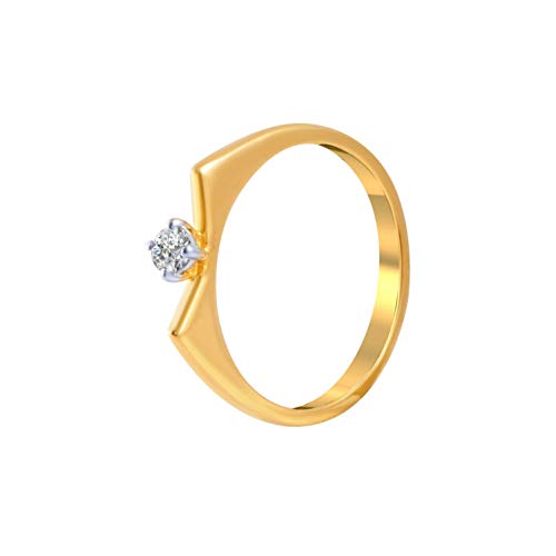 P.C. Chandra Jewellers Women's Metal Yellow-Gold 18k (750) Yellow Gold Metal and Diamond Ring - Image 3