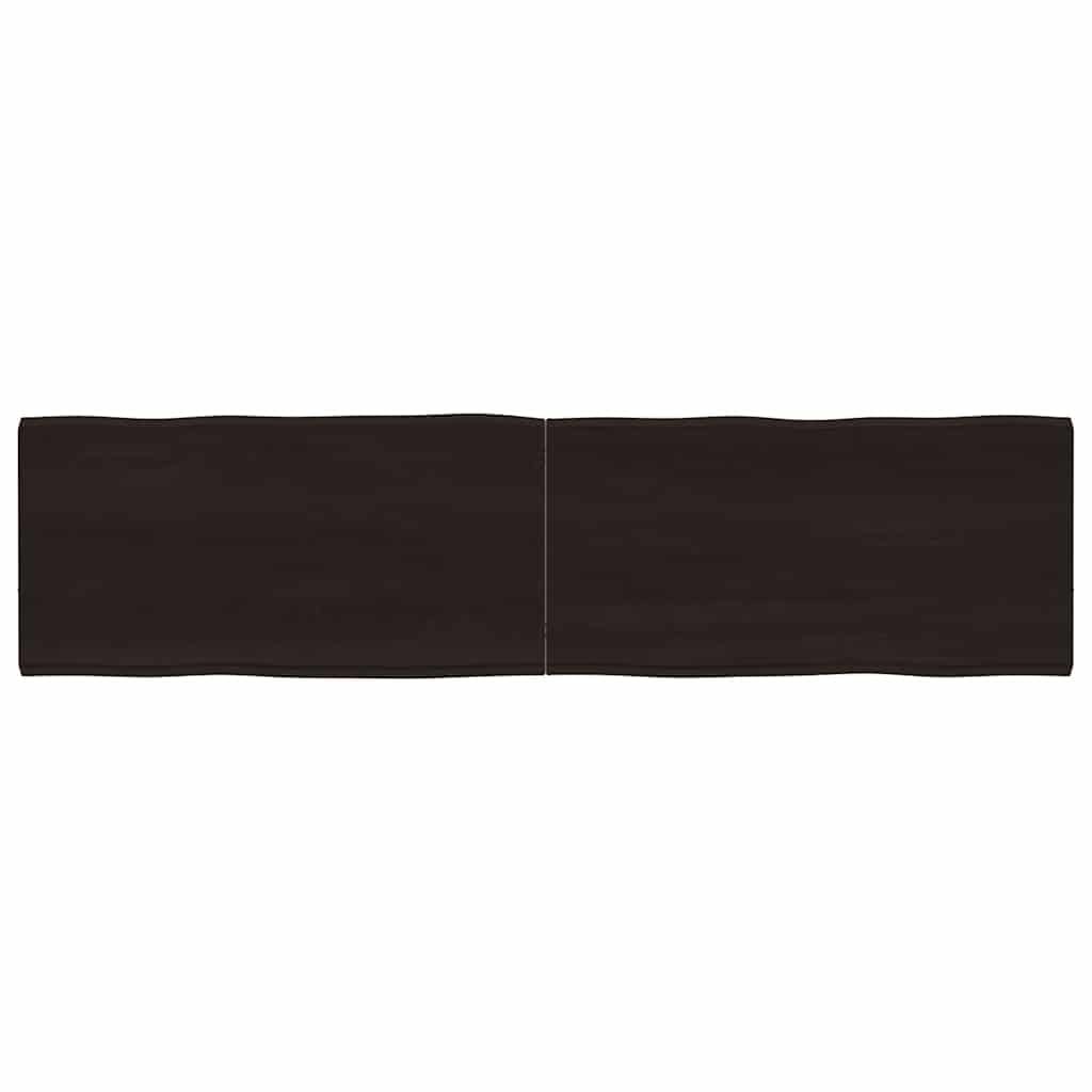 Plateau de table 160 x 40 cm chêne massif marron pour bureau et bricolage