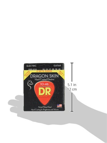 Dr Cordes Dse-2/10 Dragon Skin clair avec revêtement en acier plaqué nickel Cordes pour guitare électrique Value Pack - Les Beatles, Paul McCartney, John Lennon, RIngo Starr, George Harrison Dr Cordes Dse-2/10 Dragon Skin clair avec revêtement en acier plaqué nickel Cordes pour guitare électrique Value Pack – Image 4