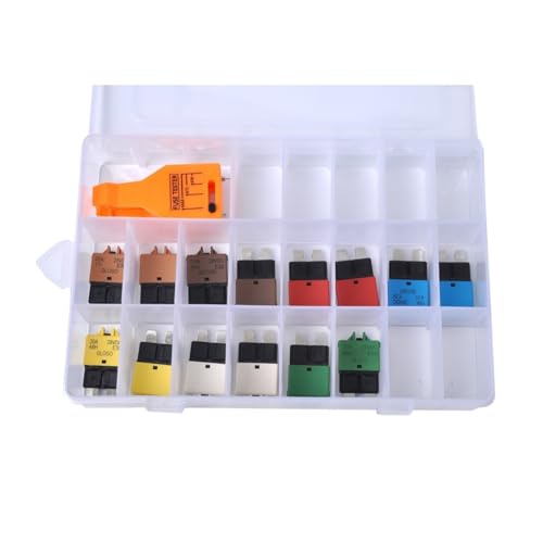 Fusibles para coche con disyuntor rearmable kit surtido de 15 piezas de plastico 5a a 30a