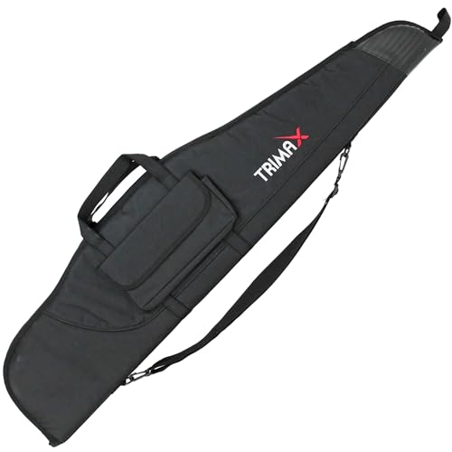 Trimax Funda JC110 Color Negra para carabinas, Rifles, escopetas y Armas largas en General con Hueco para el Visor. Reforzada. Longitud: 120 cm...