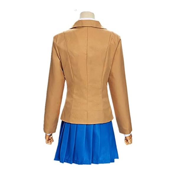 ULLAA 5 STKS Doki Doki Literatuur Club Monika Cosplay Kostuum Outfit School Uniform Jurk JK Past Halloween Carnaval Kleding