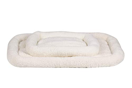 Long Rich Self Warming Pet Bed, Self Heating Cat Dog Pads For Indoor Outdoor Pets Non-Slip Bottom, Machine Washabl， Bolster Pet Bed/Dog Bed/Crate Cushion 24 By 18 Inches,By Happycare Textiles #TOP3
