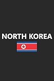 North Korea: North Korean Flag Country Notebook Journal Lined Wide Ruled Paper Stylish Diary...