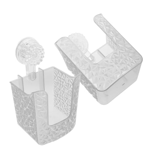 Boîte de rangement de mouchoirs à ventouse pour un miroir net