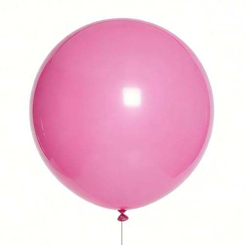 Image of Pink Balloons Pink Birthday Decorations 10 Pack 36 inch Round Gender Reveal Ballons for Birthday Wedding Anniversary Baby Shower Gender Reveal Party Decoration