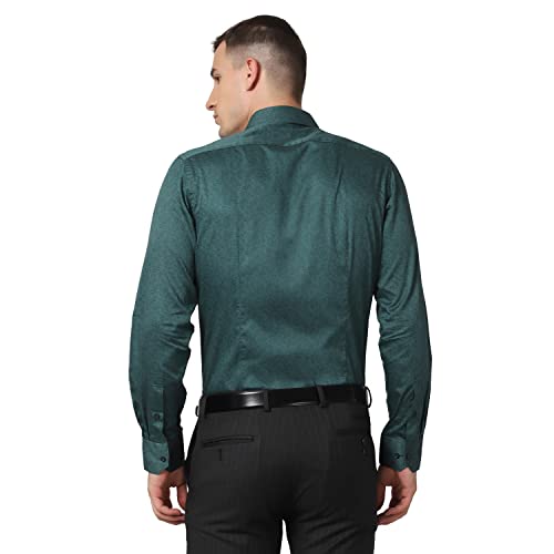 Image of blackberrys Printed Cotton Slim Fit Mens Shirt