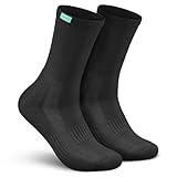 TREAZY Business Socken Anzugsocken aus hochwertiger Bio-Baumwolle (Schwarz | 43-46 | 6 Paar) – Schweiß und blasenfrei – angenehm und besonders langlebig für deinen Job und den Alltag