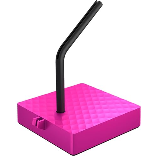 B4, Mouse Bungee per un Maggiore Comfort di gioco Portacavo flessibile per Mouse da Gioco, Piedino Stabile, Fondo Antiscivolo, Pratico e Compatto, Pink - Mouse gaming - Immagine 1