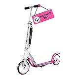 INDIVIDUELL - Der in vielen Farben erhältliche Roller ist zwischen 79-104cm höhenjustierbar. Da er bis zu 100kg belastbar ist, kann er auch super von Erwachsenen genutzt werden. Zusätzlich sind alle Verschleißteile austauschbar.