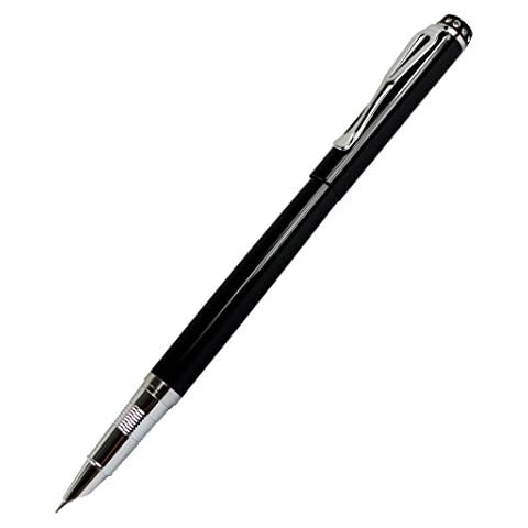 Elegant Fountain Pen Jinhao 301 Black with Diamond Fine Nib Cover