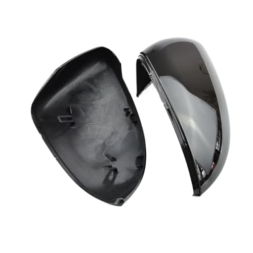 に適合するゴルフ 7 MK7 MK7.5 GTI R GTE GTD 2013 2014 2015 2016 2017 2018 2PCS ウィング リアビューミラーケースカバー ドアミラーカバーキャップ(Bright black)