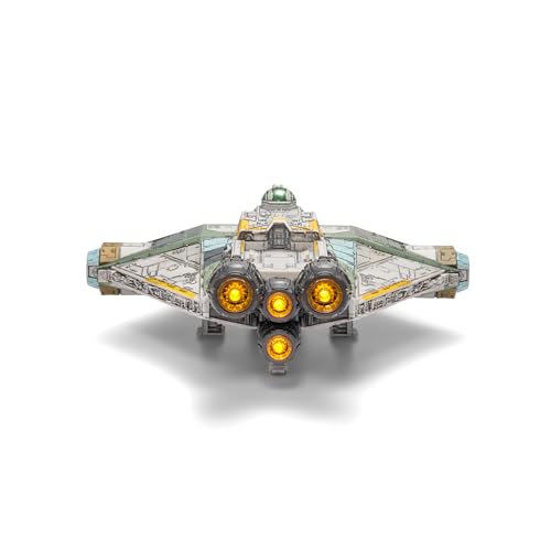 Star Wars Micro Galaxy Squadron Ghost Series 3-15-Inch Vehicle with Motion Activated Lights, Sounds, and 4 Micro Figures by Jazwares - Image 4