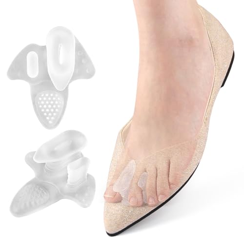 Toe Corrector for Women - Soft 2 Pieces Toe Straightener,Foot Health Care Supplies for Walking Running Yoga Athletes Sandals Pedicure - Thumbnail 5