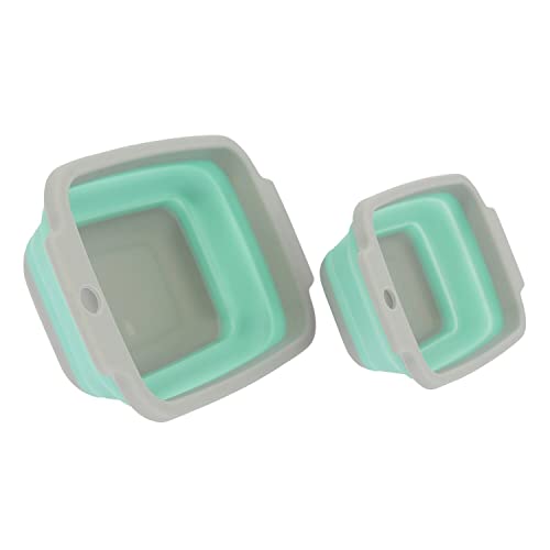 InCasa - Plato Rectangular retráctil (tamaño pequeño), Color Azul