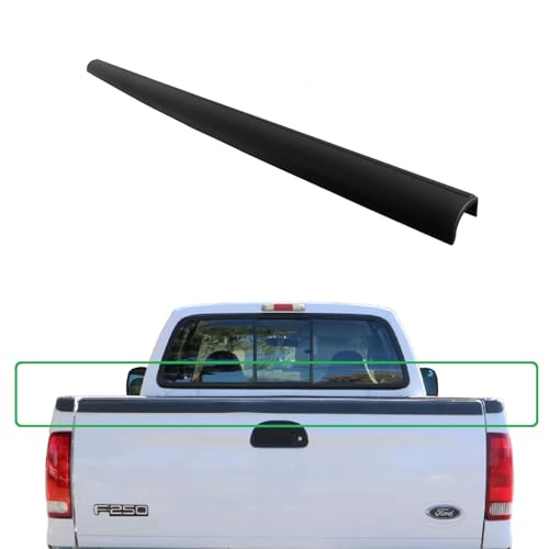 olltoz Rear Tailgate Molding Cap Spoiler Replacement Compatible with Ford Super Duty SD F-250 F-350 1999-2003 Tail Gate Protector F250 F350 FO1904117 XC3Z9940602AAA