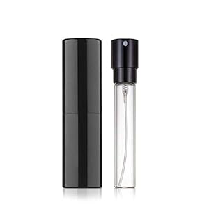 1 hervulbare aftershave parfum sprayflacon – Zwart