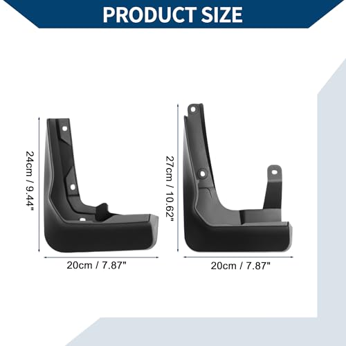 Image of Mud Flaps Splash Guards W /Mount Accessories for Audi A6L Sport 2019-2023 Front and Rear Mud Guards 1 Set