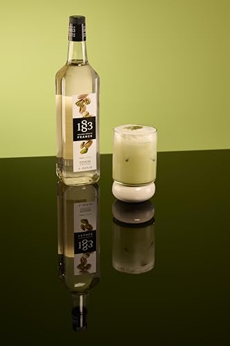 Image of 1883 Pistachio Syrup for Drinks, Made in France, 1 Liter Plastic Bottle