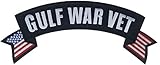 25,4 x 7,6 cm. Gulf War Vet mit U.S. PPMgulfwark Flaggenband, 25,4 cm, bestickt