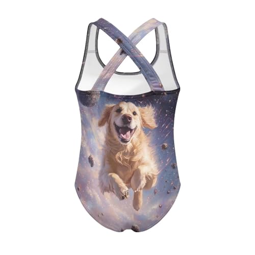 Image of One Piece Swimsuit Girls Cross-Back Bathing Suit 5-14Y Kids Swimwear Cute Swimsuits Sleeveless Bathing Suits