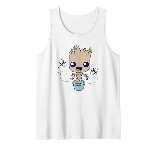 Camiseta Baby Groot Marvel sin mangas ligera que evita el calor del verano