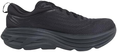 Hoka Men's Bondi 8 Sneaker, Black/Black, 10.5 | Image 6