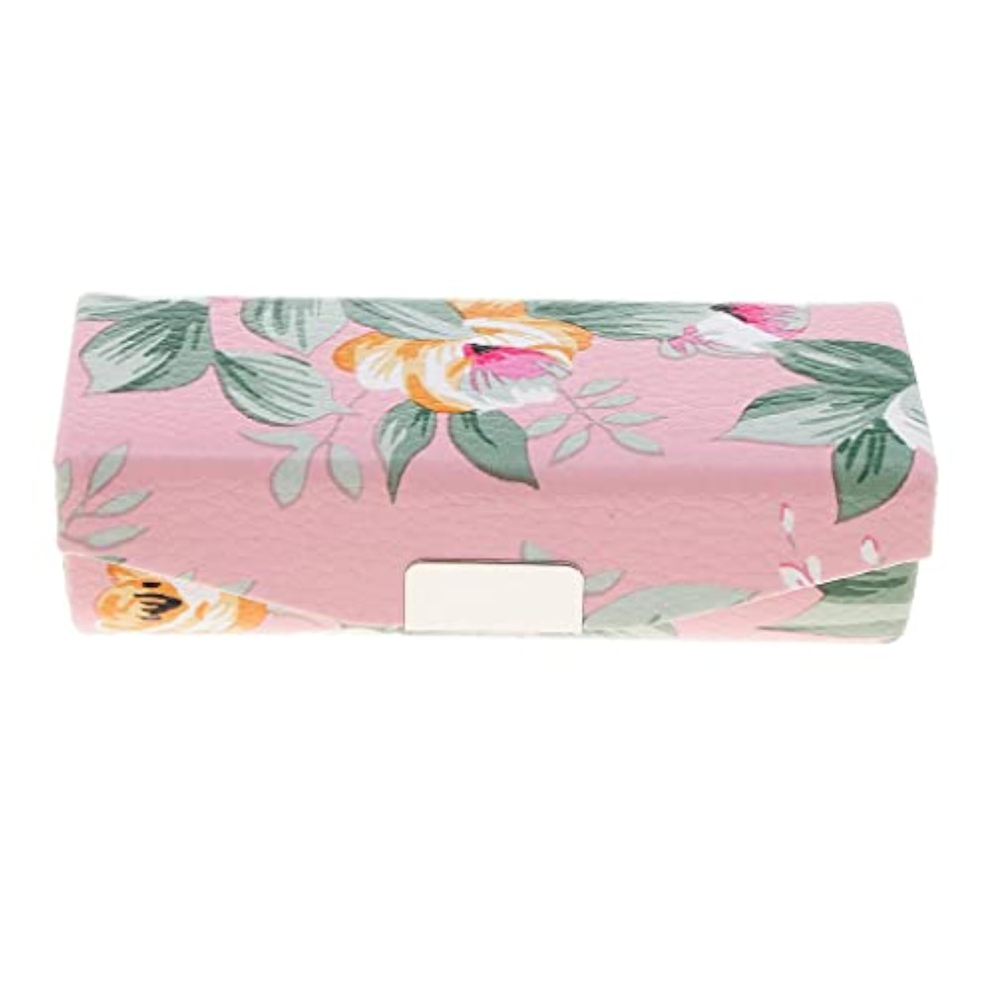 Leather Jewelry Makeup Lipstick Holder Case with Mirror