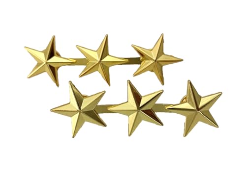 Reproduction WW2 US OFFICER 3 STAR LIEUTENANT GENERAL RANK BADGE PIN golden